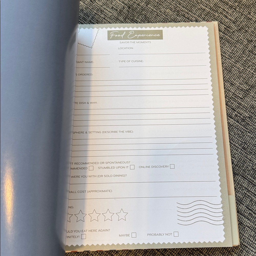 Travel Planner Notebook - Cream Spiral-Bound - Picture 2 of 5
